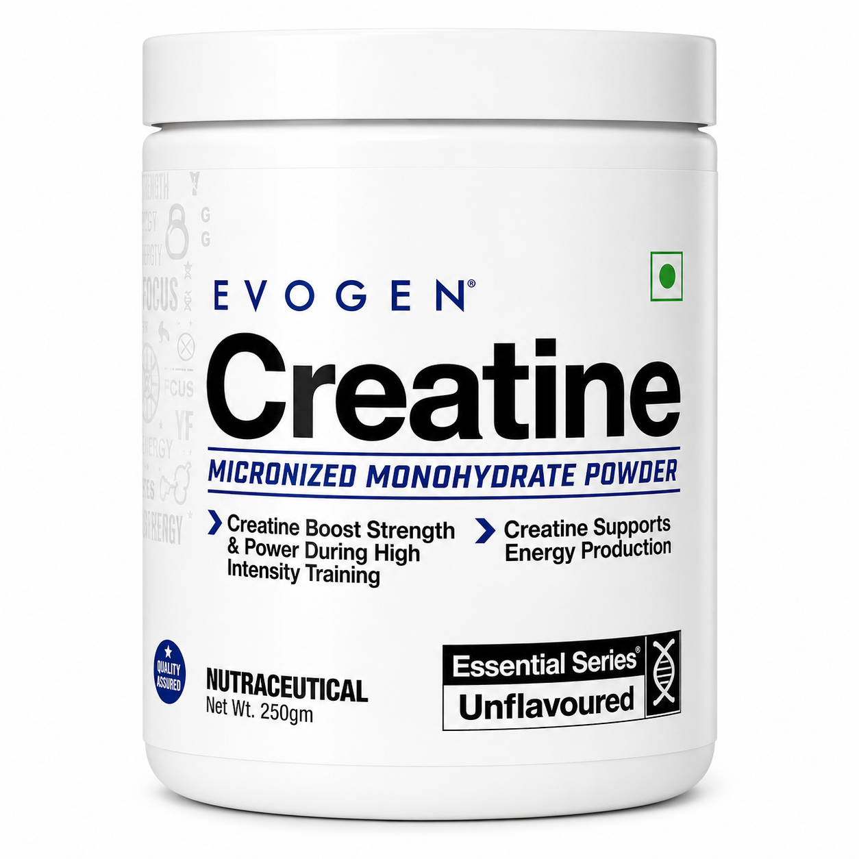 Evogen Creatine Monohydrate Powder | Micronized Creatine for Women & Men | Pure Creatine Powder Supplement for Strength| Power & Recovery