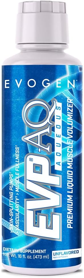 Evogen EVP AQ - Liquid Glycerol Muscle Volumizer | Pre Workout for Pumps| Vascularity & Hydration | Premium Preworkout for Men & Women