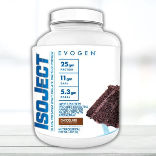 Evogen Isoject |Whey Protein Isolate | Ultra-Pure Whey Protein Powder with Ignitor Enzymes| BCAAs and EAAs | Enhanced Absorption & Recovery