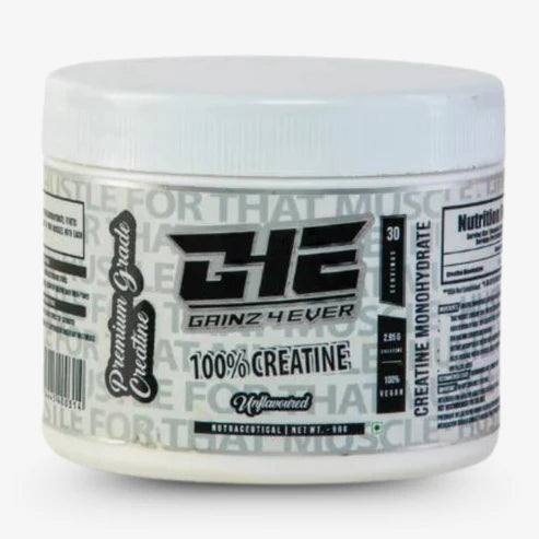 GAINZ4EVER Micronized Creatine Monohydrate Powder | 100% Pure | Supports Muscle Growth |Strength & Power | Rapid Absorption Pre/Post-Workout Supplement