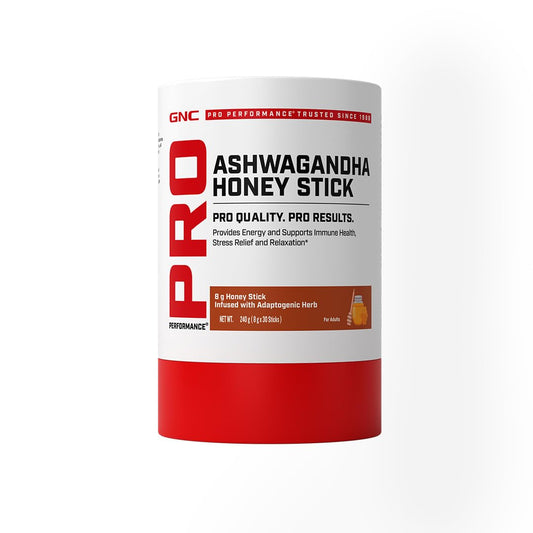 GNC Ashwagandha Honey Stick | Powerful Ayurvedic Adaptogen Formulation for Stress Relief| Energy & Recovery | With Ashwagandha & Honey |Caffeine-Free | Vegetarian