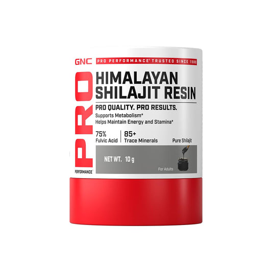 GNC Pro Performance Himalayan Shilajit Resin | Over 75% Fulvic Acid | 85+ Minerals | Natural Energy| Stamina & Vitality Support | 100% Natural & Ayurvedic | NABL certified Lab Tested