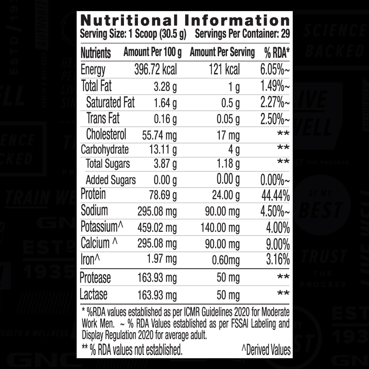 GNC AMP Gold Series Whey Protein Advanced |Lean Muscle Gains | Intense Workout | Informed Choice Certified | 24g Protein | 5.5g BCAA | 4g Glutamine | Formulated In USA