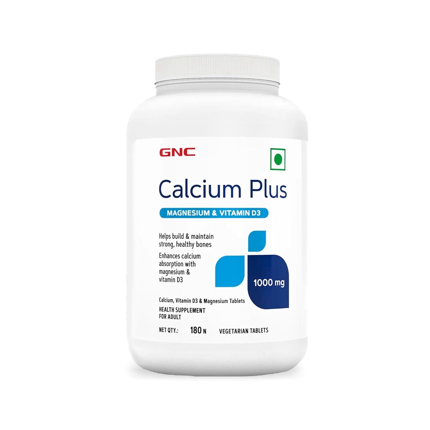 GNC Calcium Plus 1000mg with Magnesium and Vitamin D3 | Supports Strong Bones | Maintains Healthy Calcium Levels & Better Absorption | Promotes Bone Strength & Density | Overall Bone Health