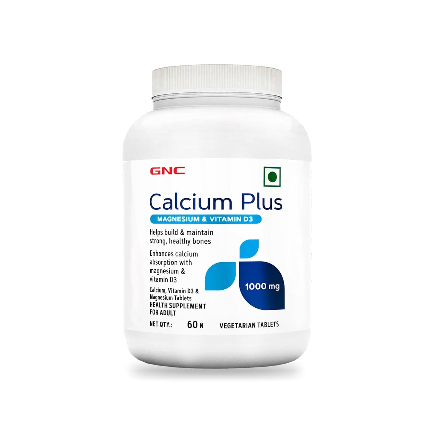 GNC Calcium Plus 1000mg with Magnesium and Vitamin D3 | Supports Strong Bones | Maintains Healthy Calcium Levels & Better Absorption | Promotes Bone Strength & Density | Overall Bone Health