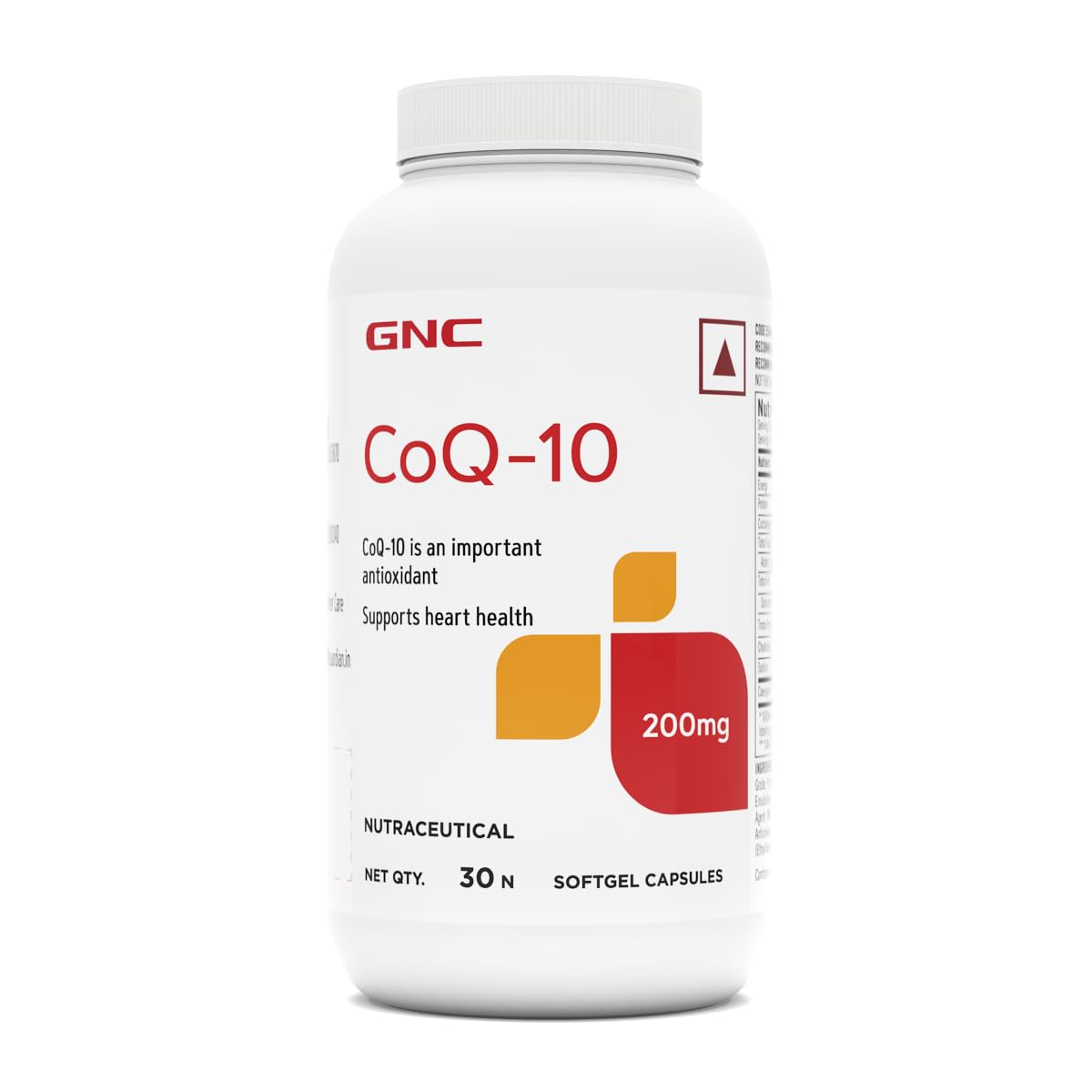 GNC CoQ-10 200mg | 30 Softgels | Strong Antioxidant | Promotes Healthy Heart | Boosts Immunity | Anti-Ageing | Aids in Cellular Energy Production | Formulated in USA | 200mg Per Serving
