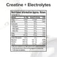 GNC Creatine+ Electrolytes | 3g Creatine Monohydrate + Sodium, Potassium, Calcium, Magnesium | Boosts Muscle Growth| Hydration| Energy & Recovery | Zero Sugar | 100% Veg