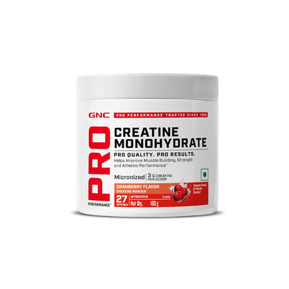 GNC Pro Performance Creatine Monohydrate |3000mg Creatine Per Scoop | Micronized for Faster Absorption | Boosts Energy, Muscle Volume & Performance | Gluten-Free
