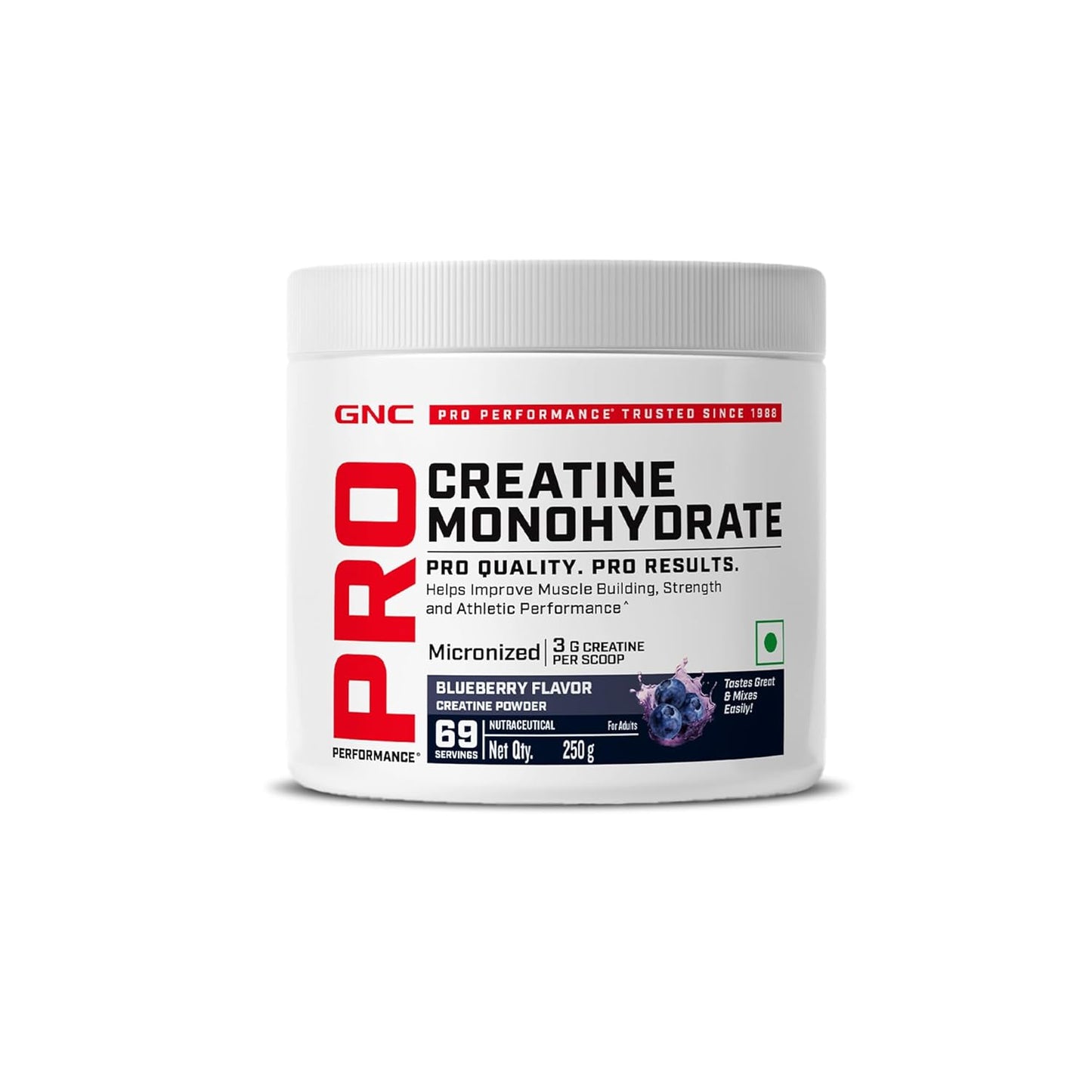 GNC Pro Performance Creatine Monohydrate |3000mg Creatine Per Scoop | Micronized for Faster Absorption | Boosts Energy, Muscle Volume & Performance | Gluten-Free