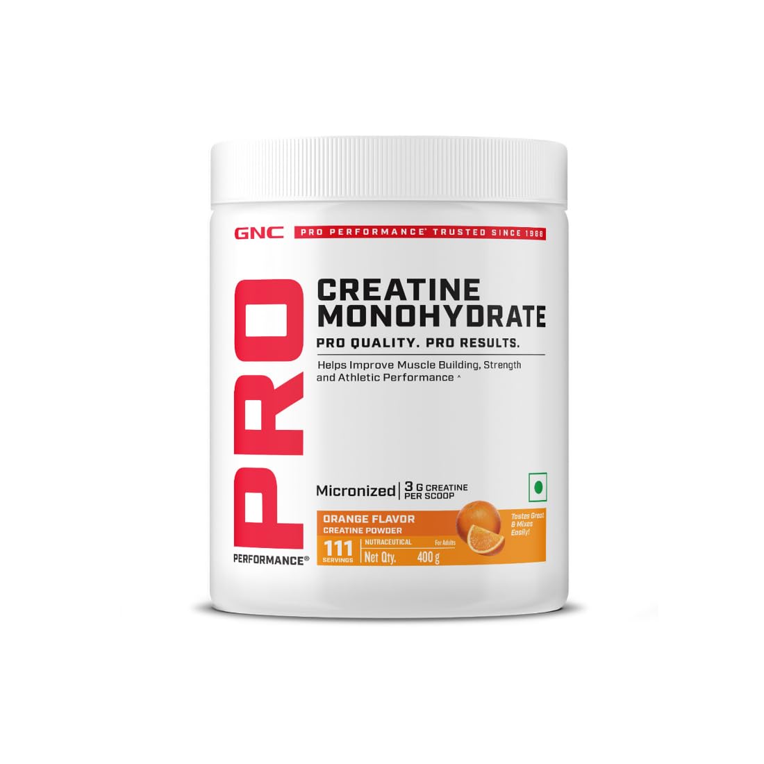 GNC Pro Performance Creatine Monohydrate |3000mg Creatine Per Scoop | Micronized for Faster Absorption | Boosts Energy, Muscle Volume & Performance | Gluten-Free