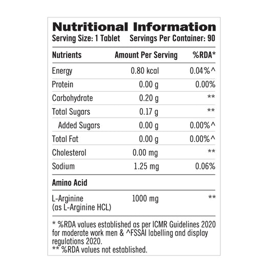 GNC L-Arginine 1000 mg | 90 Tablets | Fuels Muscle Growth | Boosts Nitric Oxide Production | Improved Oxygen Flow | Supports Heavy Training | Formulated in USA | 1000mg Per Serving