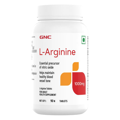 GNC L-Arginine 1000 mg |Fuels Muscle Growth | Boosts Nitric Oxide Production | Improved Oxygen Flow | Supports Heavy Training | Formulated in USA | 1000mg Per Serving