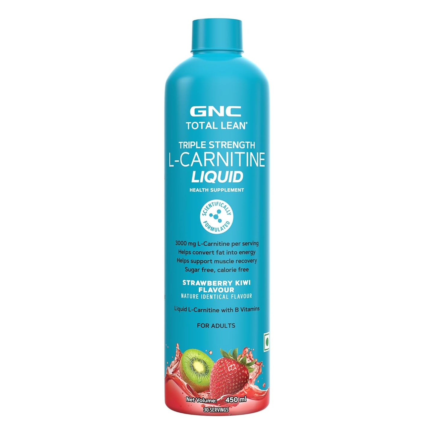 GNC Liquid L-Carnitine 3000mg | Triple Strength Formula | Converts Fat to Energy & Supports Lean Muscle | Fast-Acting for Weight Loss & Recovery | 100% RDA of B3, B5 & B7 for Performance & Stamina