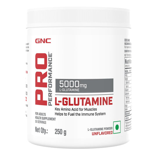 PRO PERFORMANCE L-Glutamine | 5000mg Per Serving | Supports Muscle Recovery, Gut & Immune Health | Gluten-Free| Lactose-Free | Unflavoured