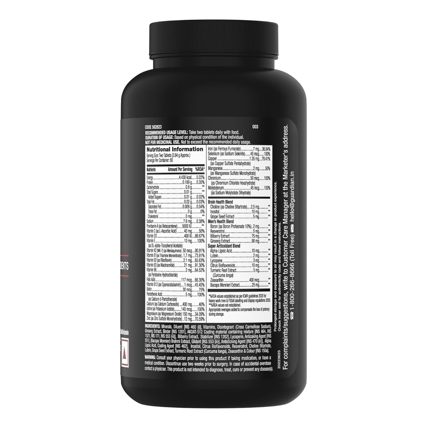 GNC Mega Men 50 Plus Multivitamin | 120 Tablets | 37 Premium Ingredients | Promotes Prostate Health | Boosts Immunity | Protects Heart & Vision | Supports Memory | Formulated In USA