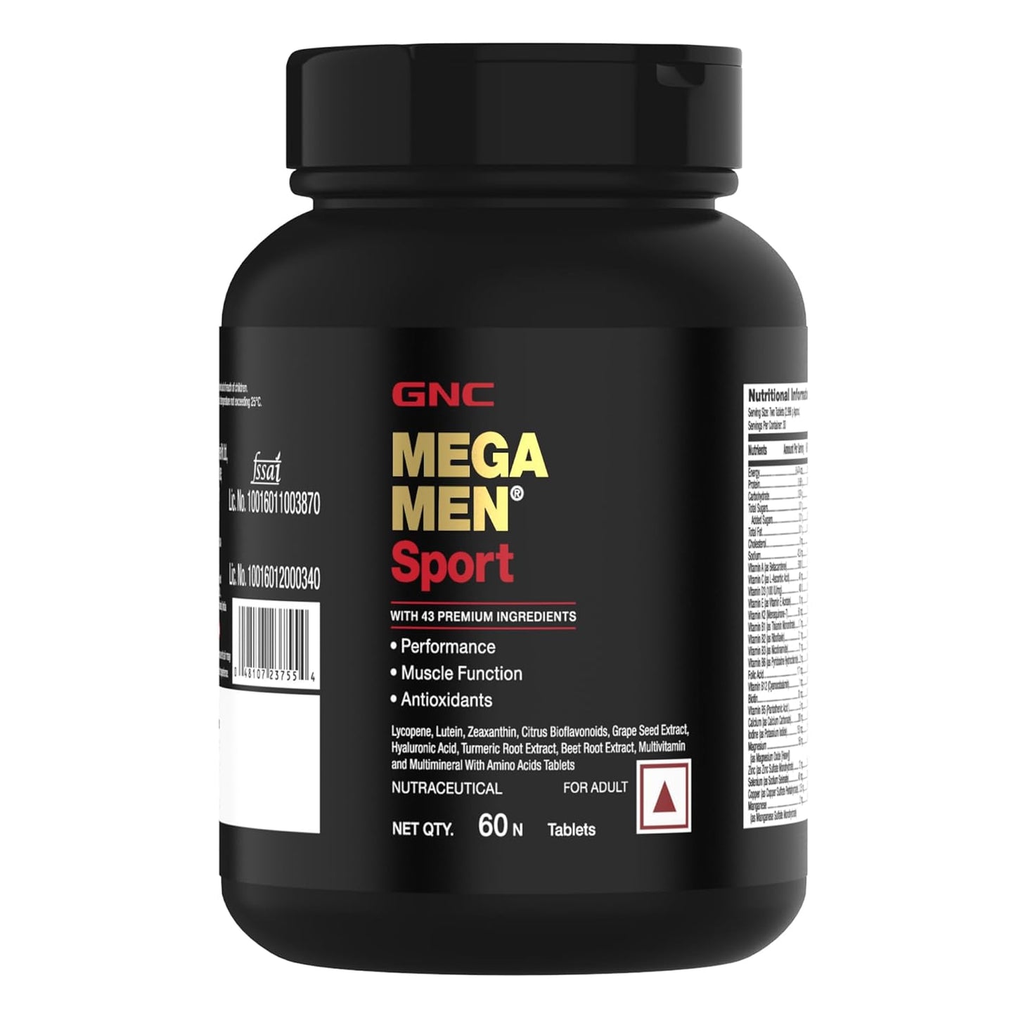 MEGA MEN SPORT Multivitamin | 43 Premium Ingredients | Sports| BCAA & Antioxidant Blends | Energy & Focus Boosters | Non-GMO