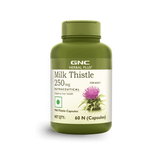 GNC Milk Thistle 250mg with 80% Silymarin | 60 Veg Capsules | Supports Liver Detox, Liver Health, Alcohol Protection & Fatty Liver Care | Helps Remove Toxins & Boost Liver Function | USA Formulated