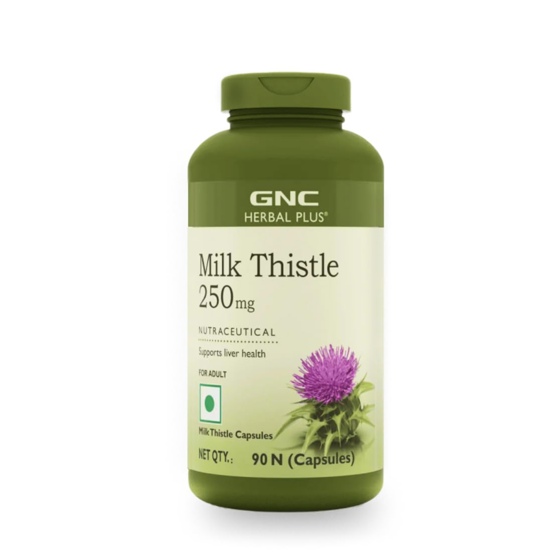 GNC Milk Thistle 250mg with 80% Silymarin | 60 Veg Capsules | Supports Liver Detox, Liver Health, Alcohol Protection & Fatty Liver Care | Helps Remove Toxins & Boost Liver Function | USA Formulated