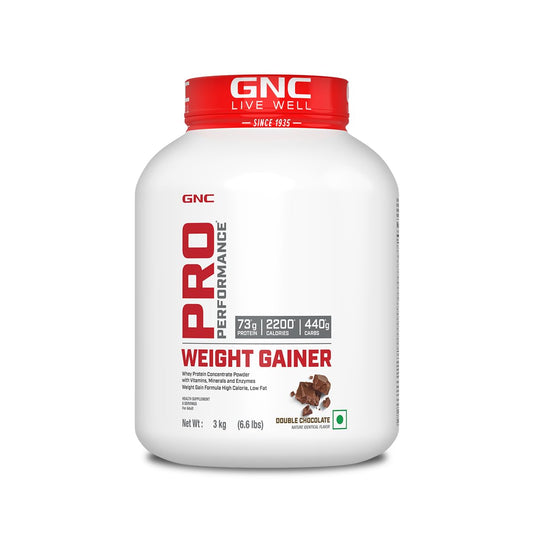 GNC Pro Performance Weight Gainer | 3kg | 73g Protein | 2200 Calories for Muscle Growth | 400g Carbs for Post-Workout Recovery | Reduces Muscle Breakdown & Boosts Endurance