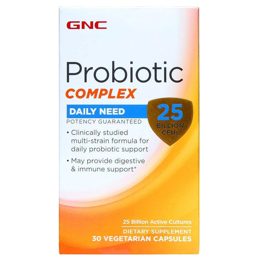 GNC Probiotic Complex with 25 Billion CFUs | 30 Vegetarian Capsules