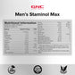 GNC Staminol Max for Men | 60 Veg Tablets | Blend of 8 Superherb | Increases Blood Flow | Maximizes Strength & Stamina | Supports Men's Health