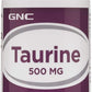 GNC Taurine 500mg Supplement| Supports Muscle Function| 50 Servings