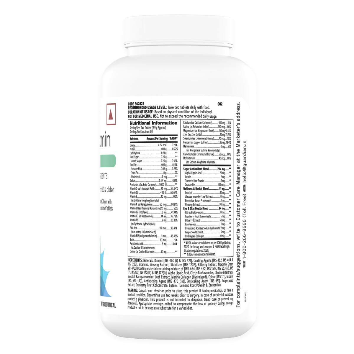 GNC Women's Multivitamin 50 Plus | 120 Tablets | 38 Premium Ingredients | Combats Ageing | Supports Memory | Protects Vision | Enhances Bone Strength | Promotes Overall Well-Being | Formulated In USA