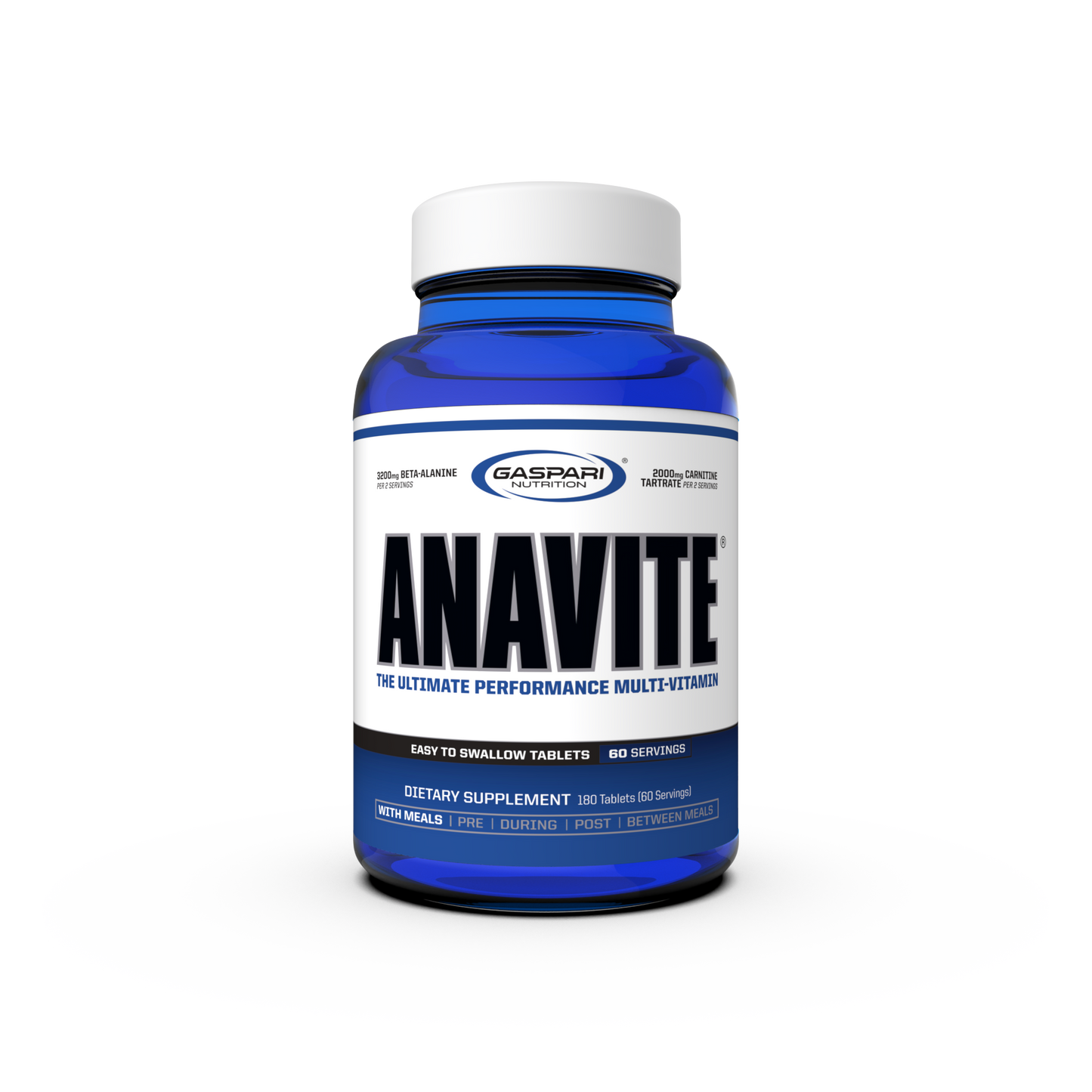 Gaspari Nutrition Anavite| Sports Multi-Vitamin with Amino Acids| Beta-Alanine and L-Carnitine| Enhanced Performance and Recovery
