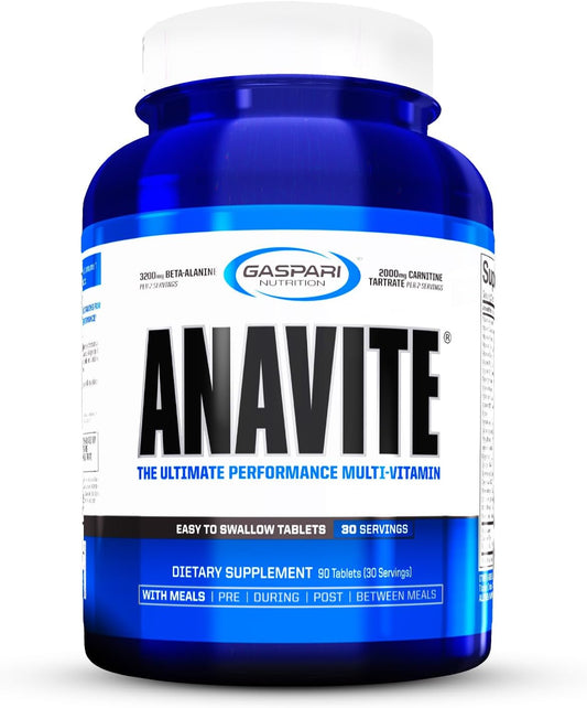 Gaspari Nutrition Anavite| Sports Multi-Vitamin with Amino Acids| Beta-Alanine and L-Carnitine| Enhanced Performance and Recovery