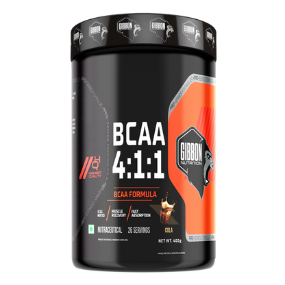 Gibbon Nutrition BCAA 4:1:1 Powder | Advanced Muscle Recovery & Endurance Formula | With Beta Alanine & L-Glutamine | Supports Muscle Growth & Performance