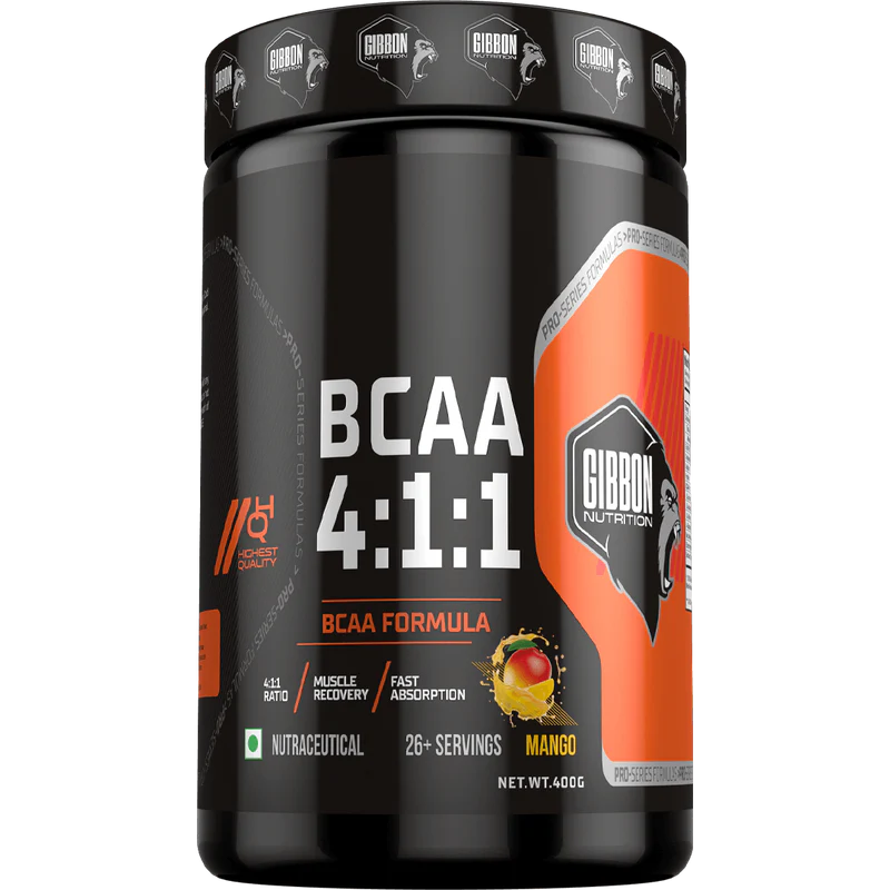 Gibbon Nutrition BCAA 4:1:1 Powder | Advanced Muscle Recovery & Endurance Formula | With Beta Alanine & L-Glutamine | Supports Muscle Growth & Performance