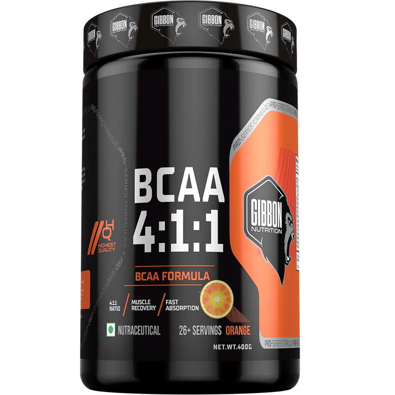 Gibbon Nutrition BCAA 4:1:1 Powder | Advanced Muscle Recovery & Endurance Formula | With Beta Alanine & L-Glutamine | Supports Muscle Growth & Performance