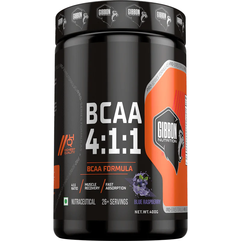 Gibbon Nutrition BCAA 4:1:1 Powder | Advanced Muscle Recovery & Endurance Formula | With Beta Alanine & L-Glutamine | Supports Muscle Growth & Performance