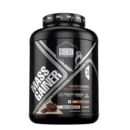 Gibbon Mass Gainer Protein Powder with Testosterone Booster| Nutrition Mass Gainer |Advanced Muscle & Strength Builder with Testosterone Boosters