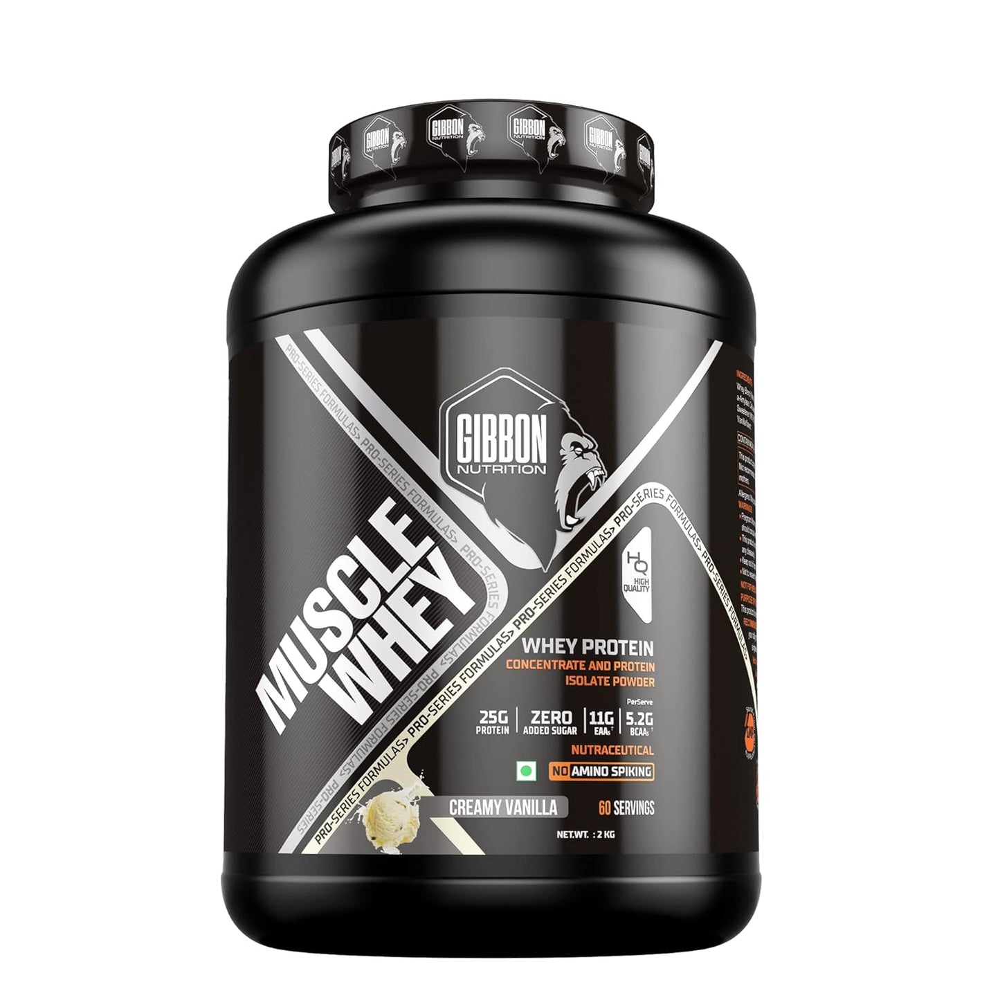 Gibbon Muscle Whey 2kg | Pro Series Formula