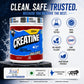 Gibbon Creatine Monohydrate Powder| 3000mg Micronised Pure Creatine per Scoop | Pre & Post Workout for Strength| Muscle Gain & Recovery