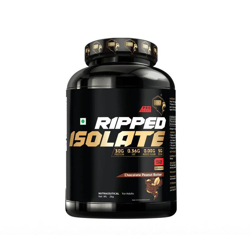 GIBBON Ripped Isolate Pro Series Whey Protein Powder High-Protein| Fat-Burning Whey Isolate for Lean Muscle | Protein Isolate with Fat-Burning Blend for Lean Muscle & Metabolism Boost