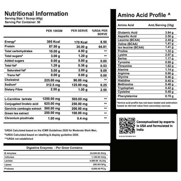 GIBBON Ripped Isolate Pro Series Whey Protein Powder High-Protein| Fat-Burning Whey Isolate for Lean Muscle | Protein Isolate with Fat-Burning Blend for Lean Muscle & Metabolism Boost