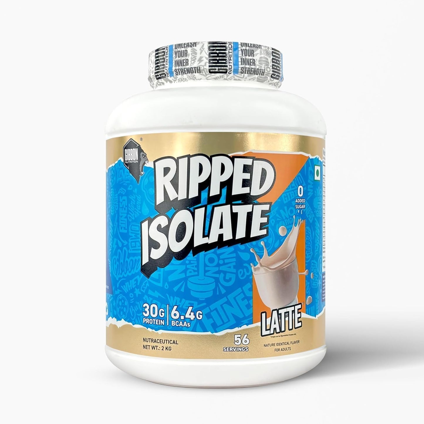 GIBBON Ripped Isolate Pro Series Whey Protein Powder High-Protein| Fat-Burning Whey Isolate for Lean Muscle | Protein Isolate with Fat-Burning Blend for Lean Muscle & Metabolism Boost