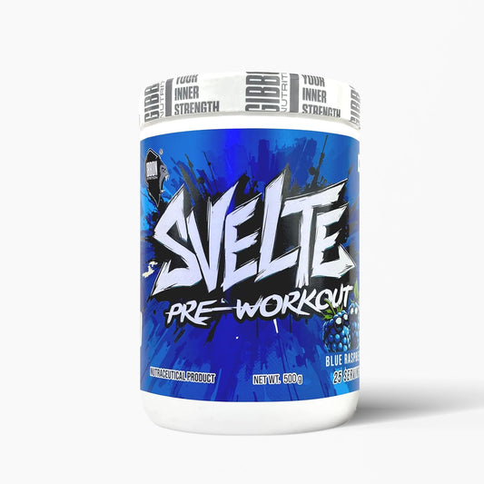 GIBBON Svelte Pre Workout Powder | Energy & Focus Booster with Citrulline Malate| Beta Alanine| Taurine & Caffeine | Nitric Oxide Muscle Pump Formula | Gym & Training Performance Supplement