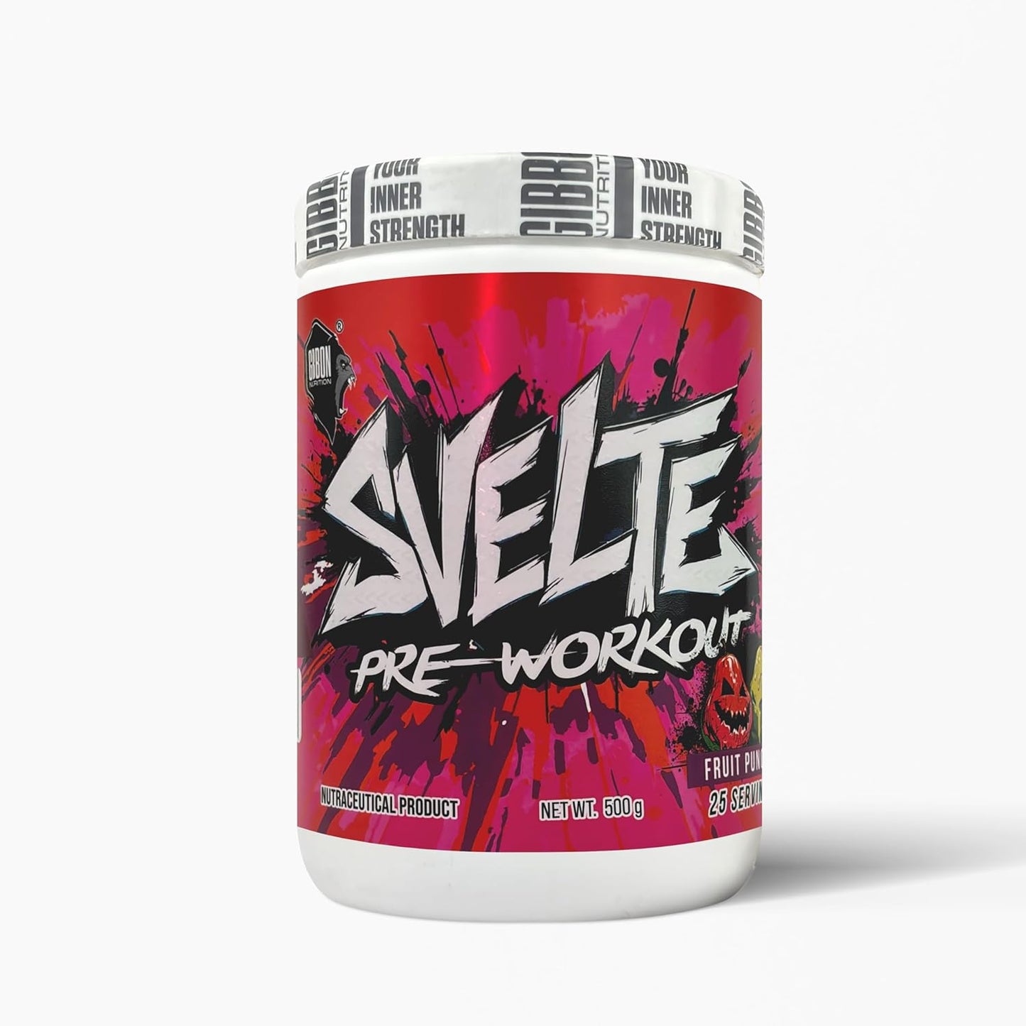 GIBBON Svelte Pre Workout Powder | Energy & Focus Booster with Citrulline Malate| Beta Alanine| Taurine & Caffeine | Nitric Oxide Muscle Pump Formula | Gym & Training Performance Supplement