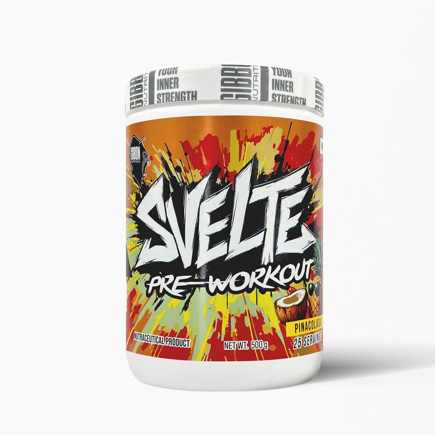 GIBBON Svelte Pre Workout Powder | Energy & Focus Booster with Citrulline Malate| Beta Alanine| Taurine & Caffeine | Nitric Oxide Muscle Pump Formula | Gym & Training Performance Supplement