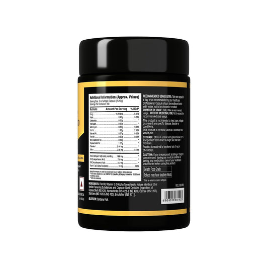 GNC Ultra Concentrated 4X Omega-3 Gold | 1600mg Triglyceride