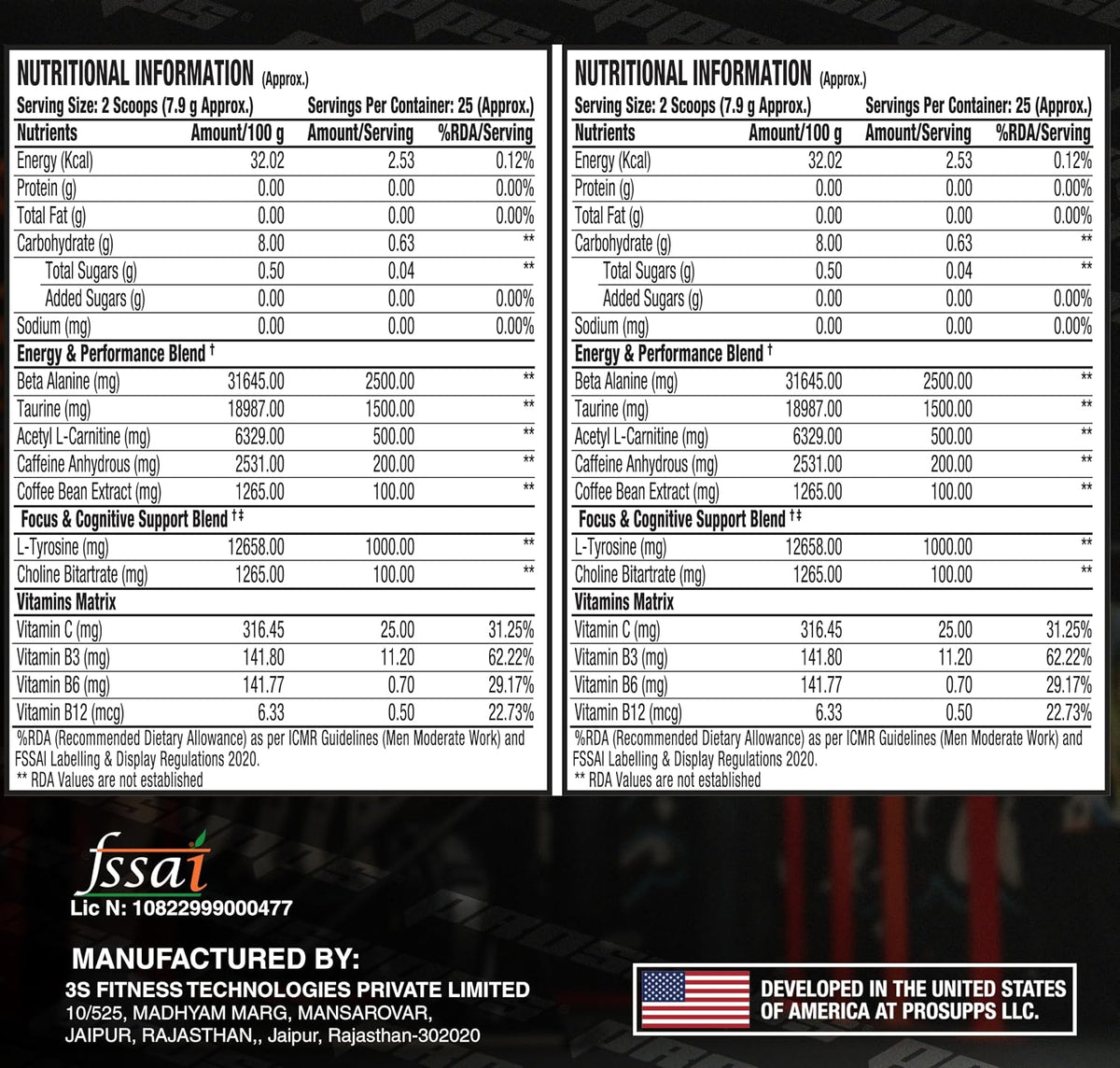 Prosupps Hyde Signature Pre Workout |Dual Tub