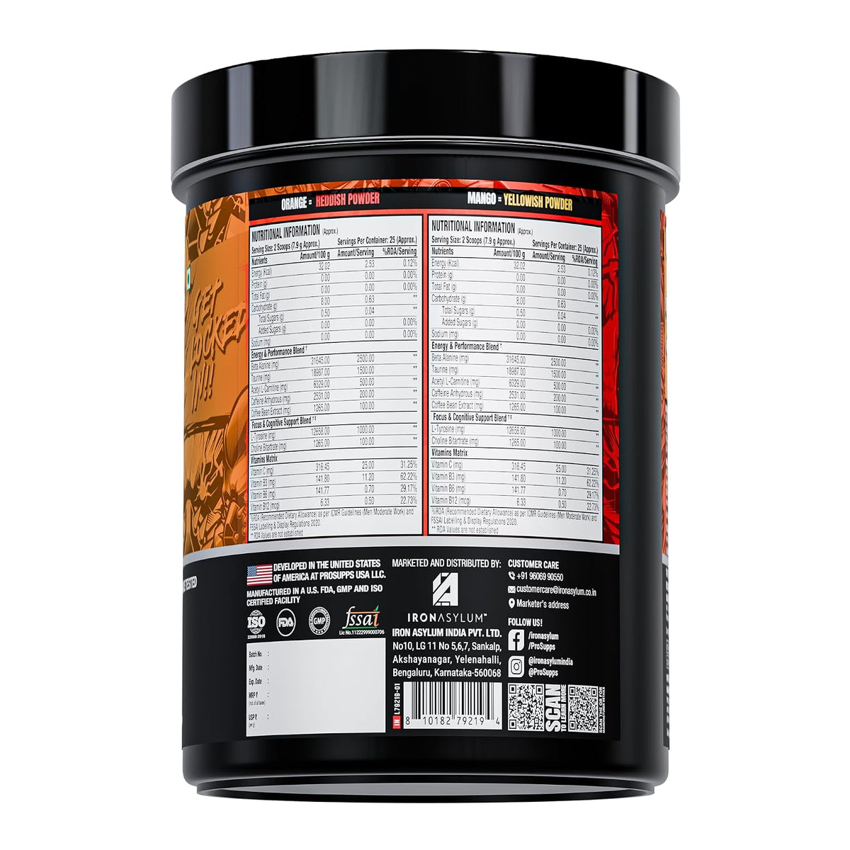 Prosupps Hyde Signature Pre Workout |Dual Tub