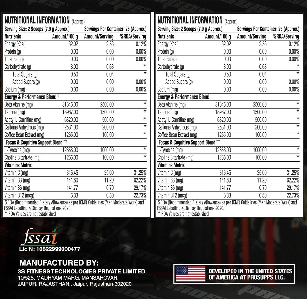 Prosupps Hyde Signature Pre Workout |Dual Tub