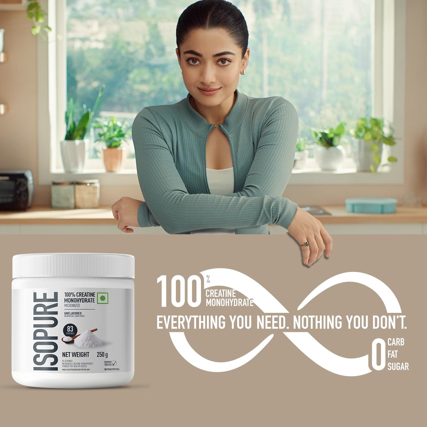 Isopure 100% Creatine Monohydrate Micronized| Increase Lean Muscle Mass| Enhances Muscular Endurance