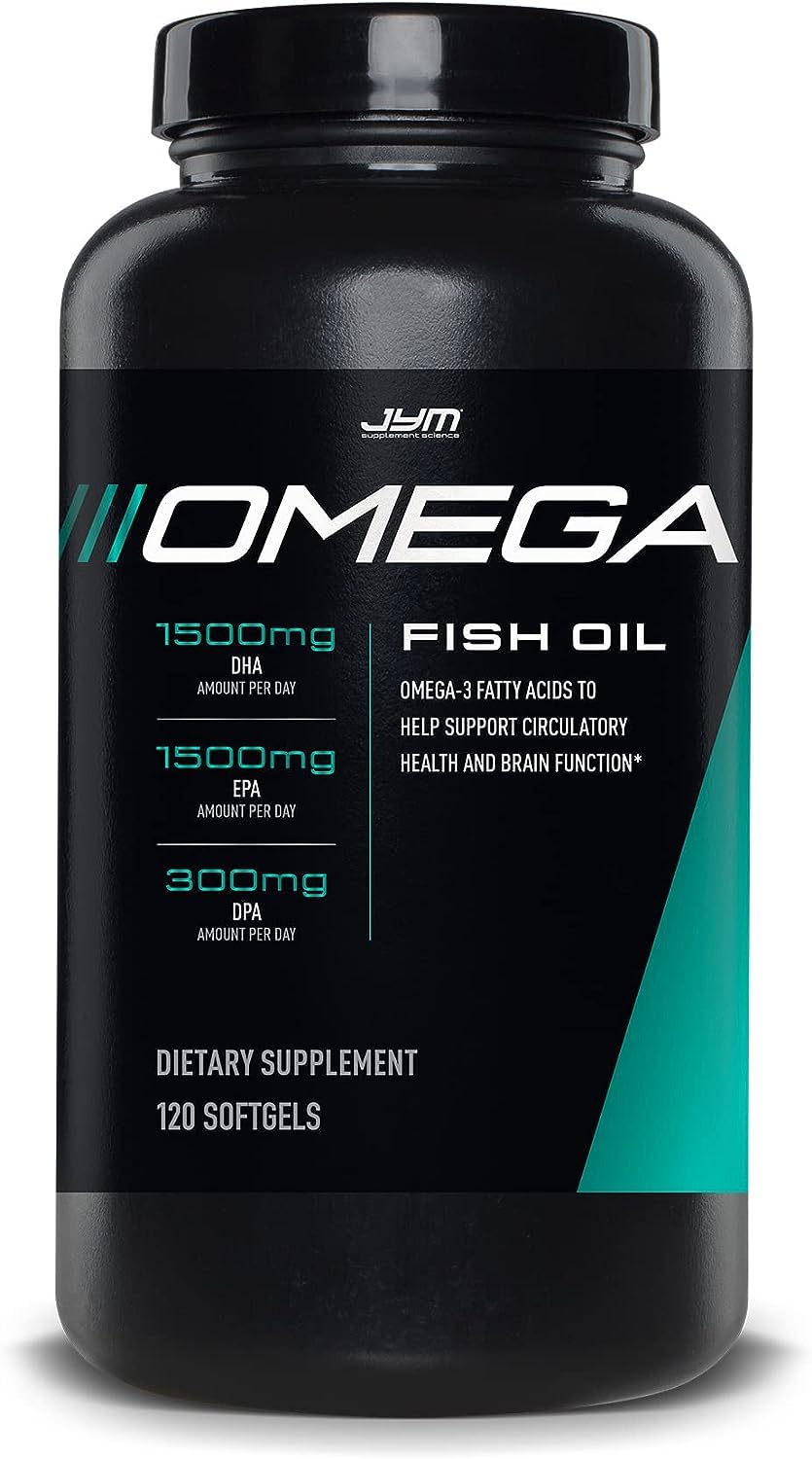 Omega JYM Fish Oil 2800mg| High Potency Omega 3| EPA| DHA| DPA for Brain, Heart & Joint Support