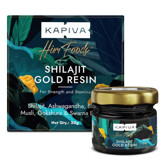 Kapiva Shilajit/Shilajeet Gold Resin| Boost Muscle Growth & Stamina | Contains 24 Carat Gold | 100% Ayurvedic