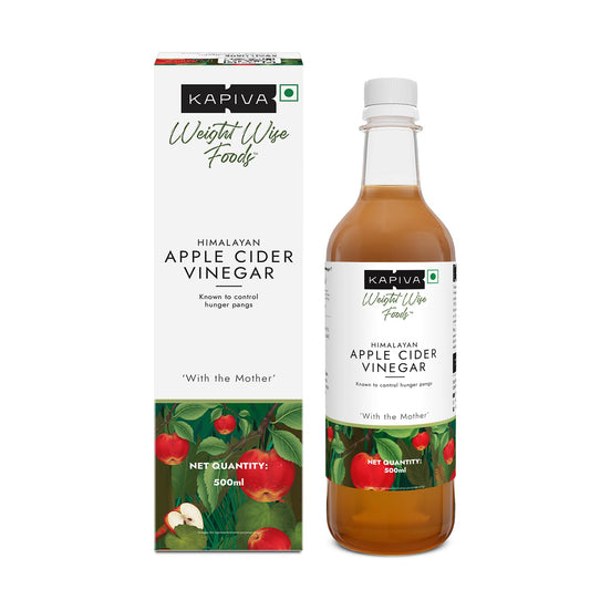 Kapiva Himalayan Apple Cider Vinegar with Mother 500ml | Raw| Unpasteurized & Unfiltered | Helps with Digestion & Weight Management